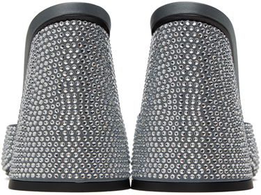 Modni dodatki The Attico The Attico Luz Crystal-Embellished Heeled Sandals Siva | 237WS502 TV07, 1