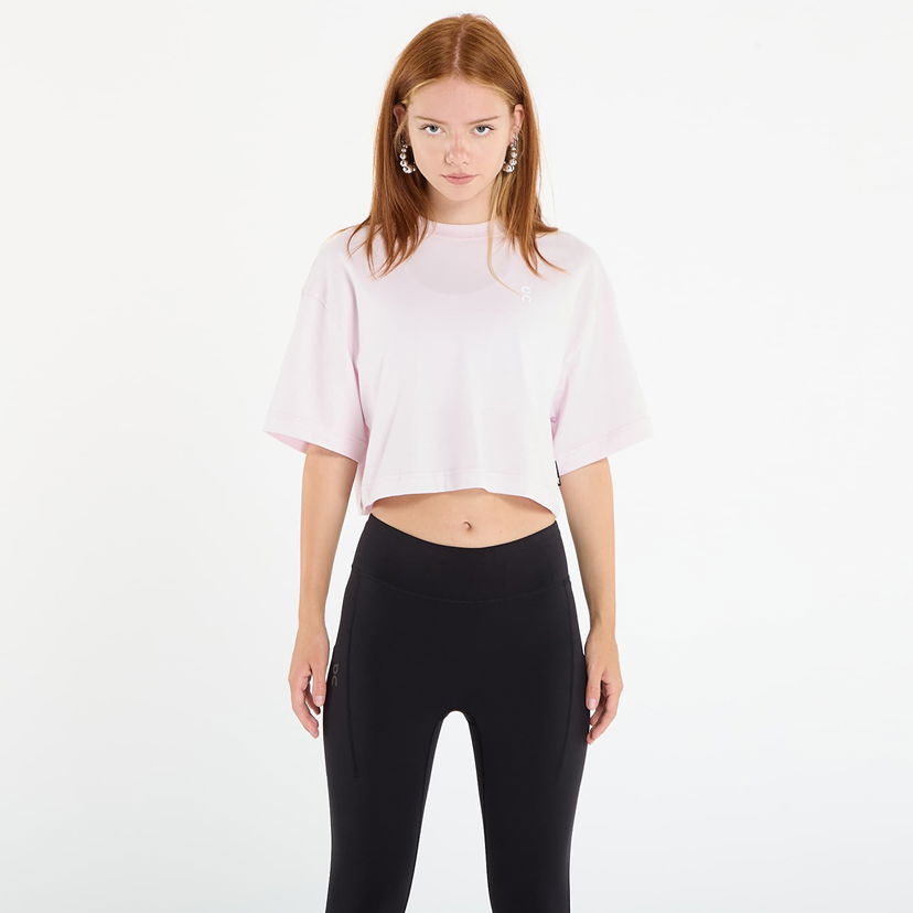 Krop-top On Running On Club Boxy Tee Roza | 1WF11123368