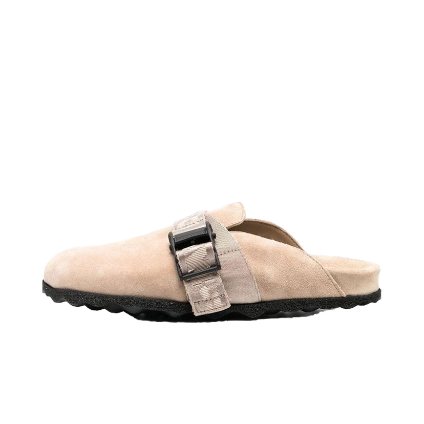 Superge in čevlji Off-White Suede Industrial Belt Sabot Sand W Bež | OWIJ020F22LEA0011717