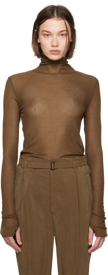 Majica LEMAIRE Seamless Turtleneck Top Rjava | TO1279 LK1017, 0