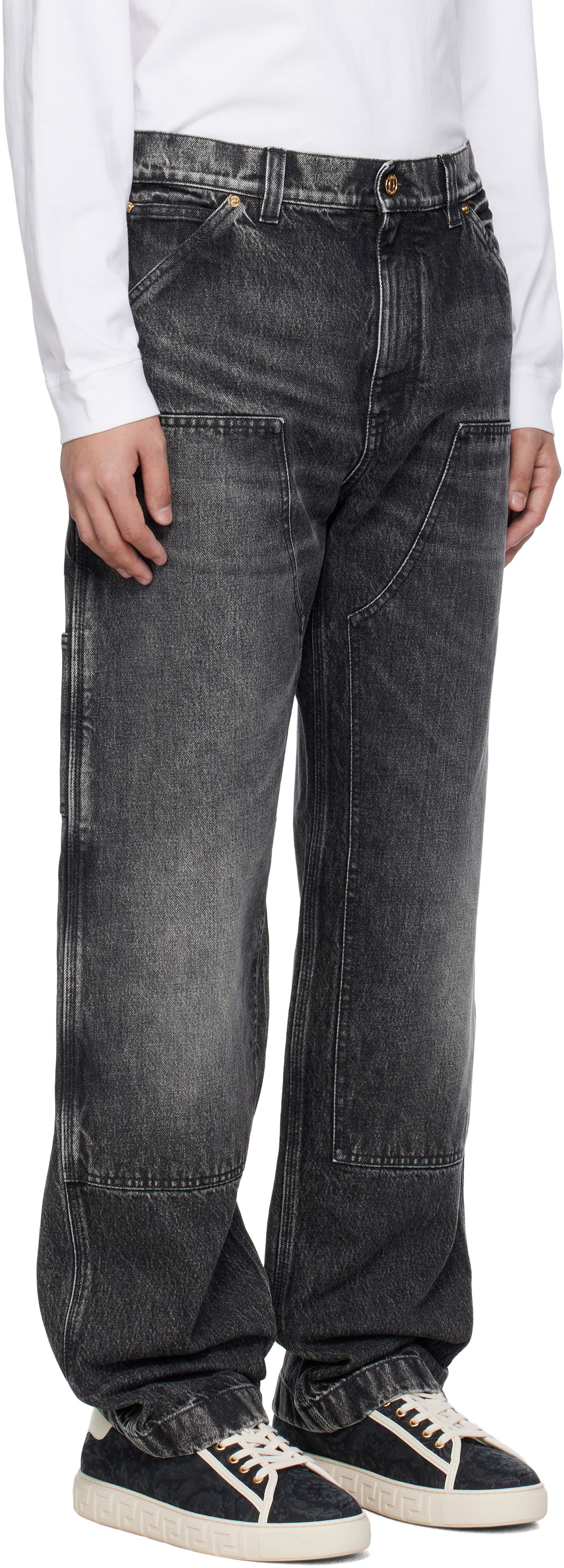 Kavbojke Versace Versace Carpenter Jeans Črna | 1017860_1A13718, 1