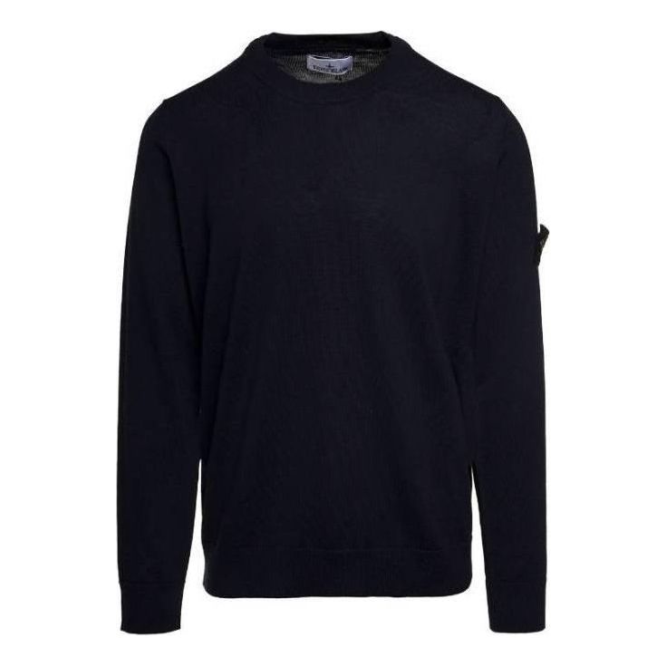 Pleteni pulover Stone Island STONE ISLAND Wool Crewneck Sweater Modra | 7915510C4-A0020