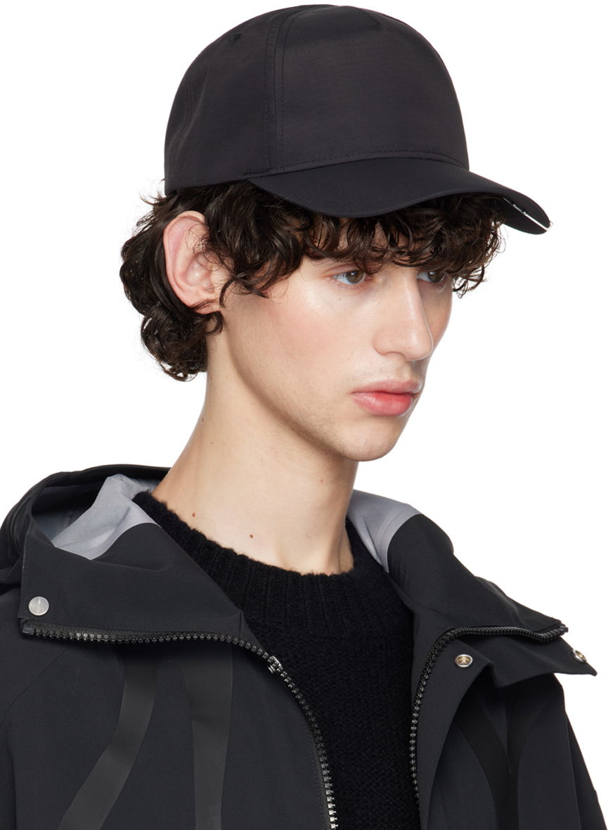 Kapa HELIOT EMIL Haploid Logo-Appliquéd Shell Baseball Cap Črna | HE_16_96_BLK01, 1