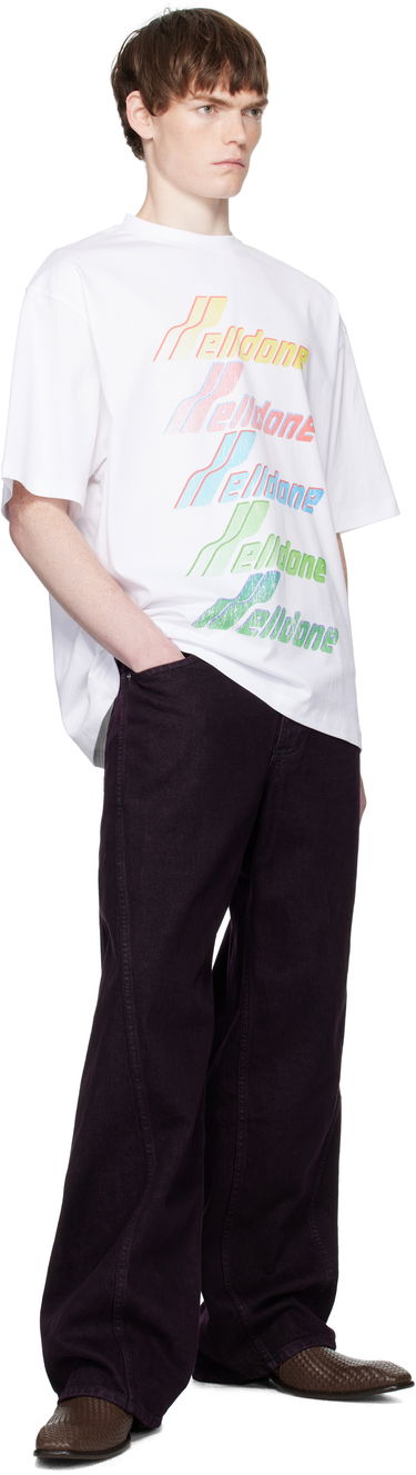 Majica We11done Multi Rainbow Logo T-Shirt Bela | WD-TT2-25-755-U-WH, 3