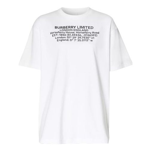 Majica Burberry Short Sleeve Graphic T-Shirt Bela | 8024629