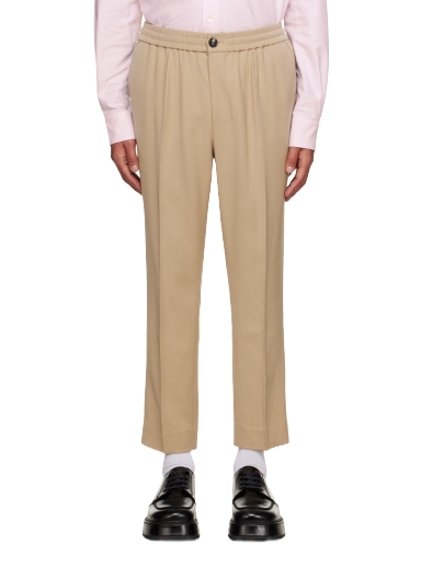 Hlače AMI Elasticized Trousers Bež | HTR206.VI0007