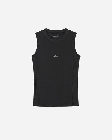 Majica brez rokavov Soulland Soulland Mira Tank Top XXS/XS Črna | 1189-1029