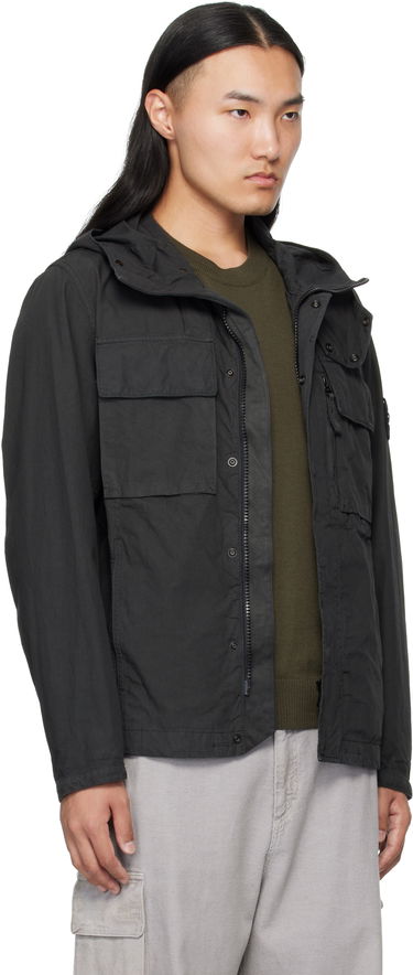 Jakna Stone Island Canvas Weave Cotton Jacket Črna | K2S15 Q100012 S0240, 1