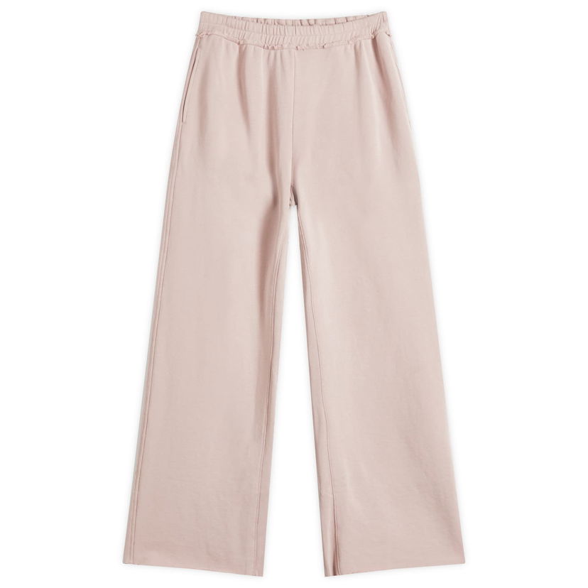 Trenirka SKIMS SKIMS Deconstructed French Terry Wide Leg Pant, Size Large Roza | PT-PNT-7769W-FAWN