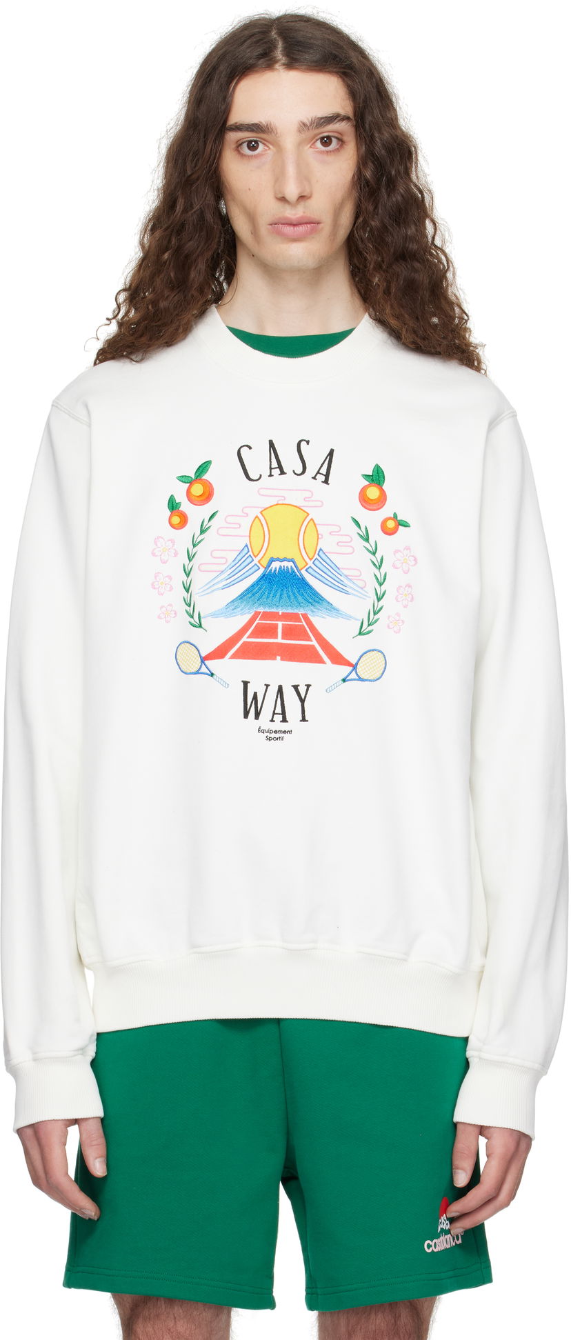 Pulover Casablanca Casablanca 'Casa Way' Sweatshirt Bela | MPF25-JTP-293-03