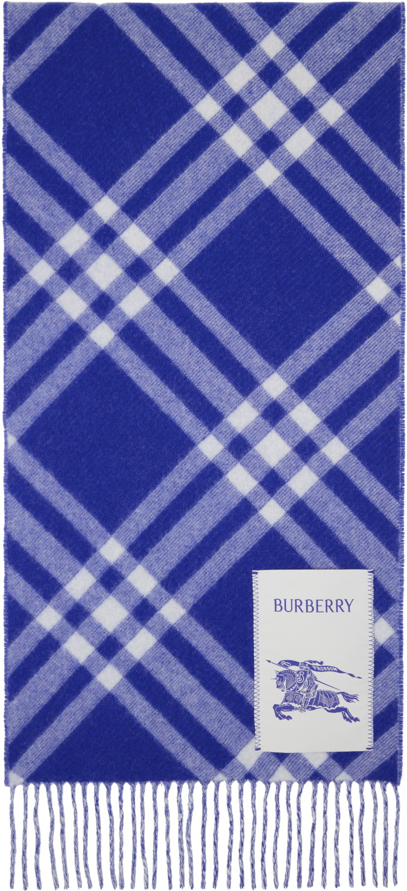 Šala Burberry Check Cashmere Scarf Modra | 8099710