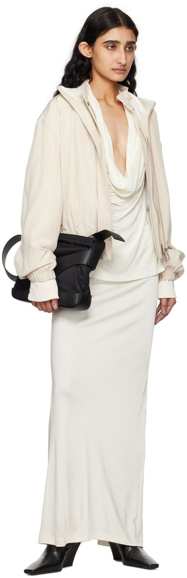 Krila Helmut Lang Helmut Lang Slit Maxi Skirt Bela | O05HW302, 3