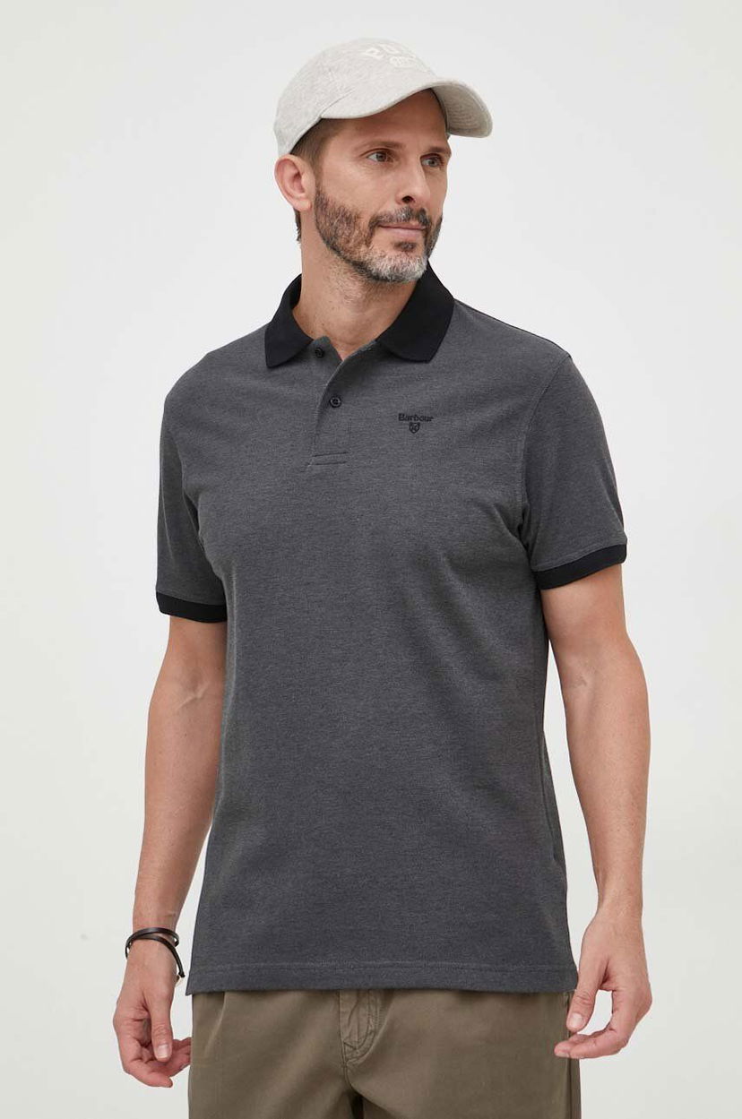 Polo majica Barbour Barbour Polo Shirt Siva | MML0628