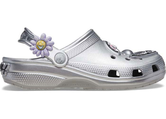 Superge in čevlji Crocs Kenny Scharf x Classic Clog Silver Kovinski | 209487, 0