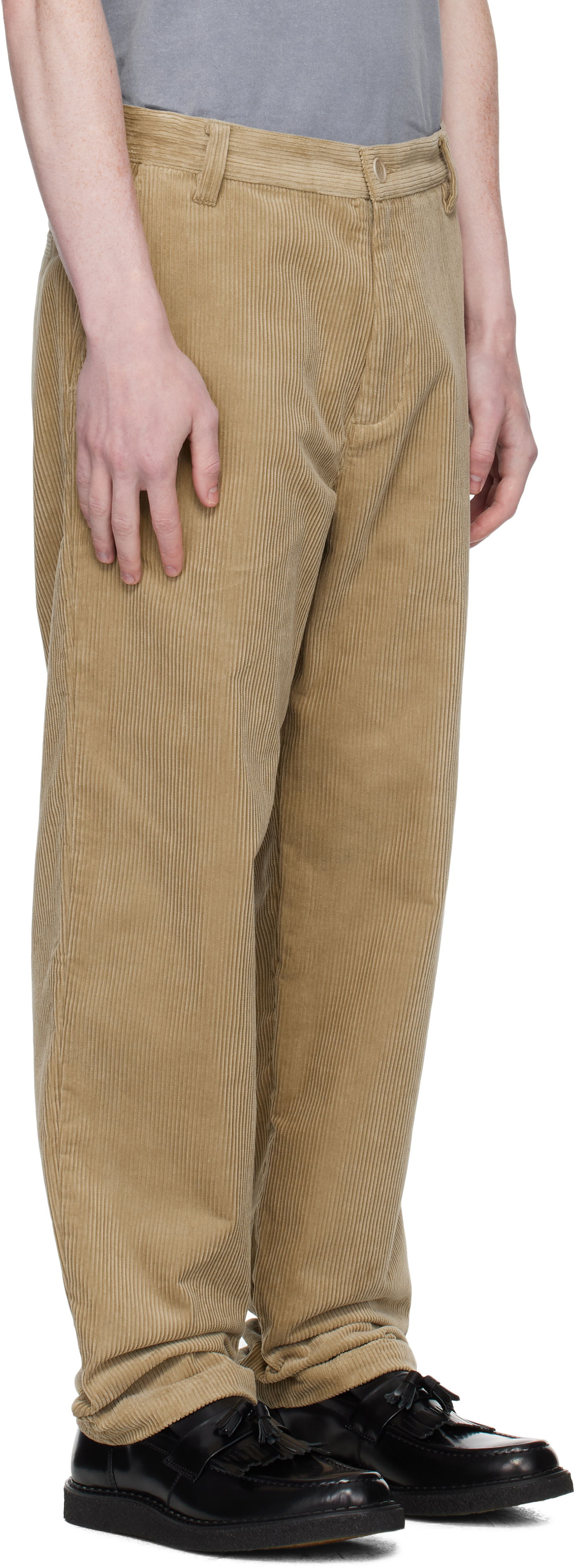 Hlače A.P.C. A.P.C. Lawrence Corduroy Trousers Bež | COHBB-H08509, 1