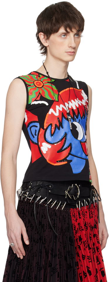 Majica brez rokavov Chopova Lowena Chopova Lowena Graphic Print Tank Top Črna | 2225, 1