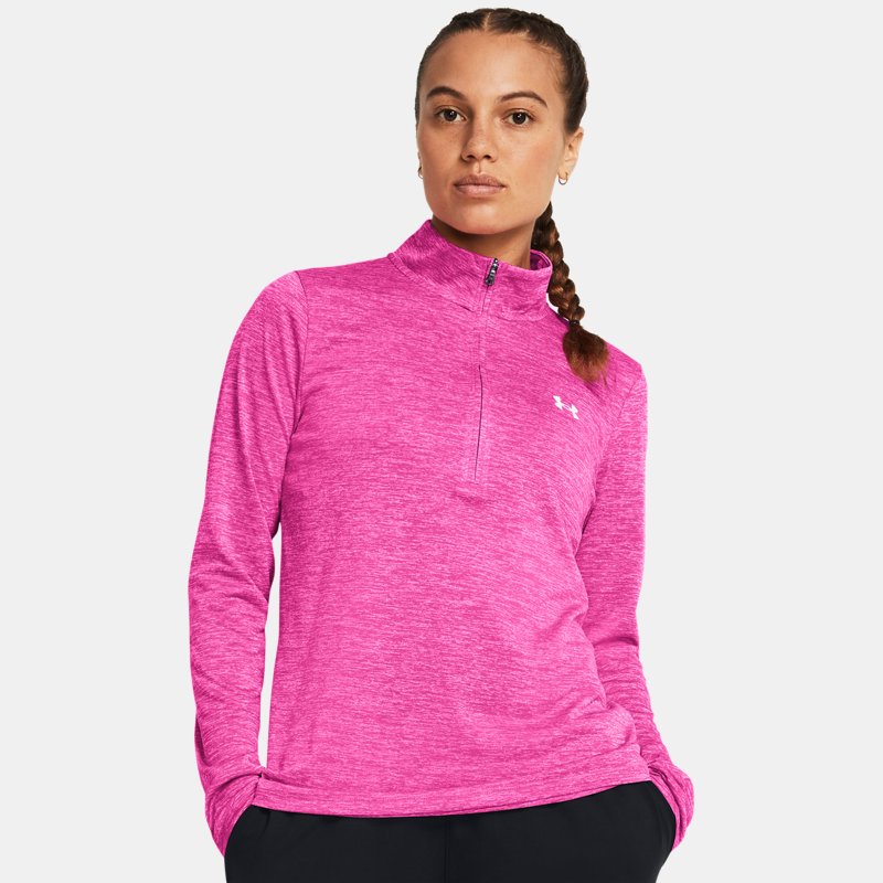 Pulover Under Armour Tech™ Twist HalfZip Roza | 1384225-652