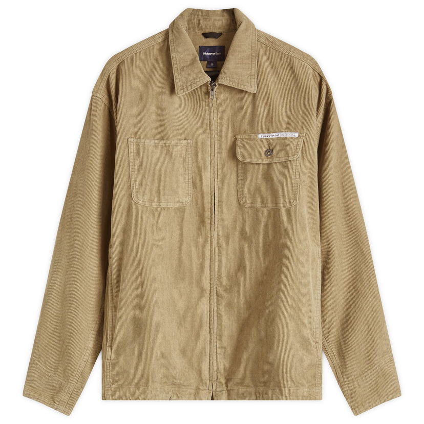 Srajce thisisneverthat Washed Corduroy Zip Jacket Bež | TN243WOWLS11-KHK
