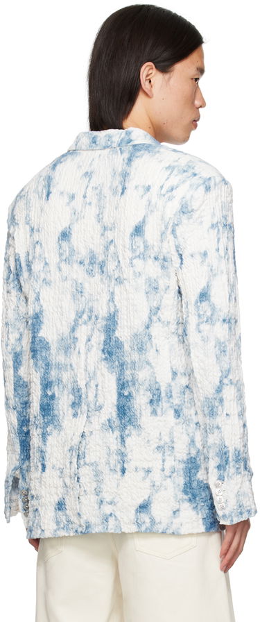 Jakna Feng Chen Wang Feng Chen Wang Printed Blazer Modra | FUS17JK13, 2