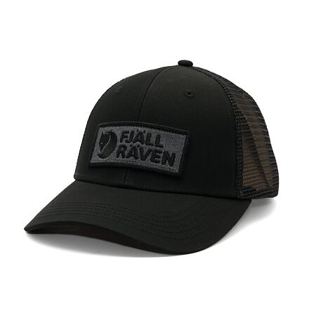 Kapa FJÄLLRÄVEN Fjallraven Stacked Långtradarkeps Trucker Cap L/XL Črna | F13100182-550
