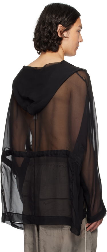 Pleteni pulover Rick Owens Rick Owens Hollywood Hooded Tunic Črna | RR01E5702 S, 2