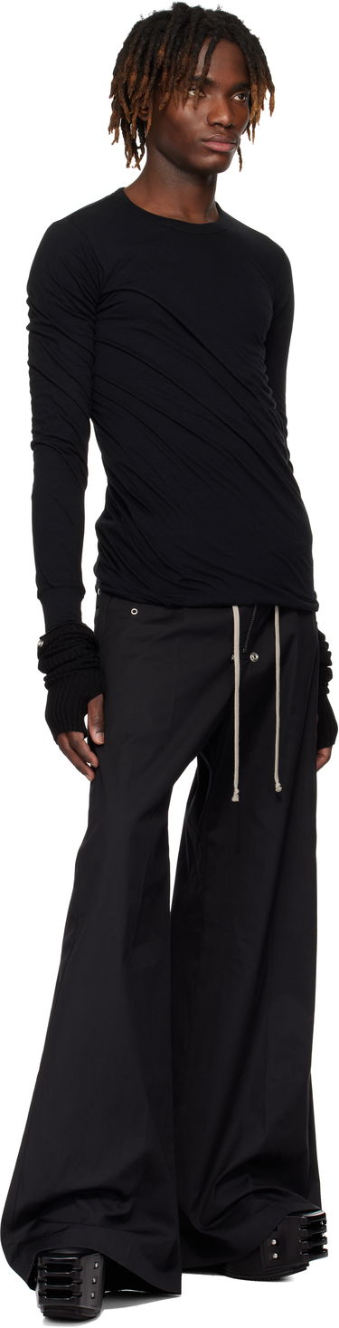 Majica Rick Owens Rick Owens Hollywood Double Long Sleeve T-Shirt Črna | RU01E5257 UC, 3