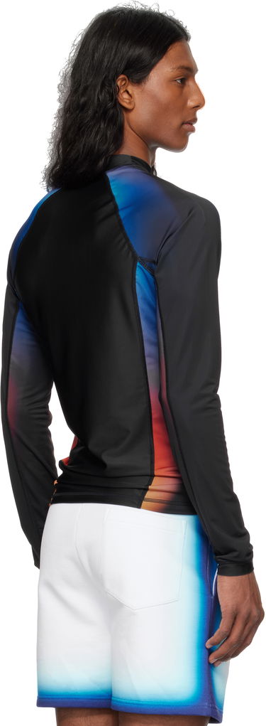 Majica Casablanca Casablanca Gradient Rashguard Črna | MS25-SWM-040-01, 2