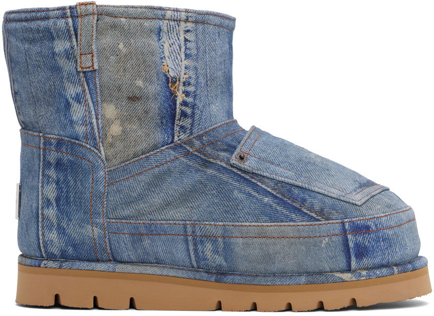 Plašči Acne Studios Acne Studios Printed Low Boots Modra | BD0328-, 0