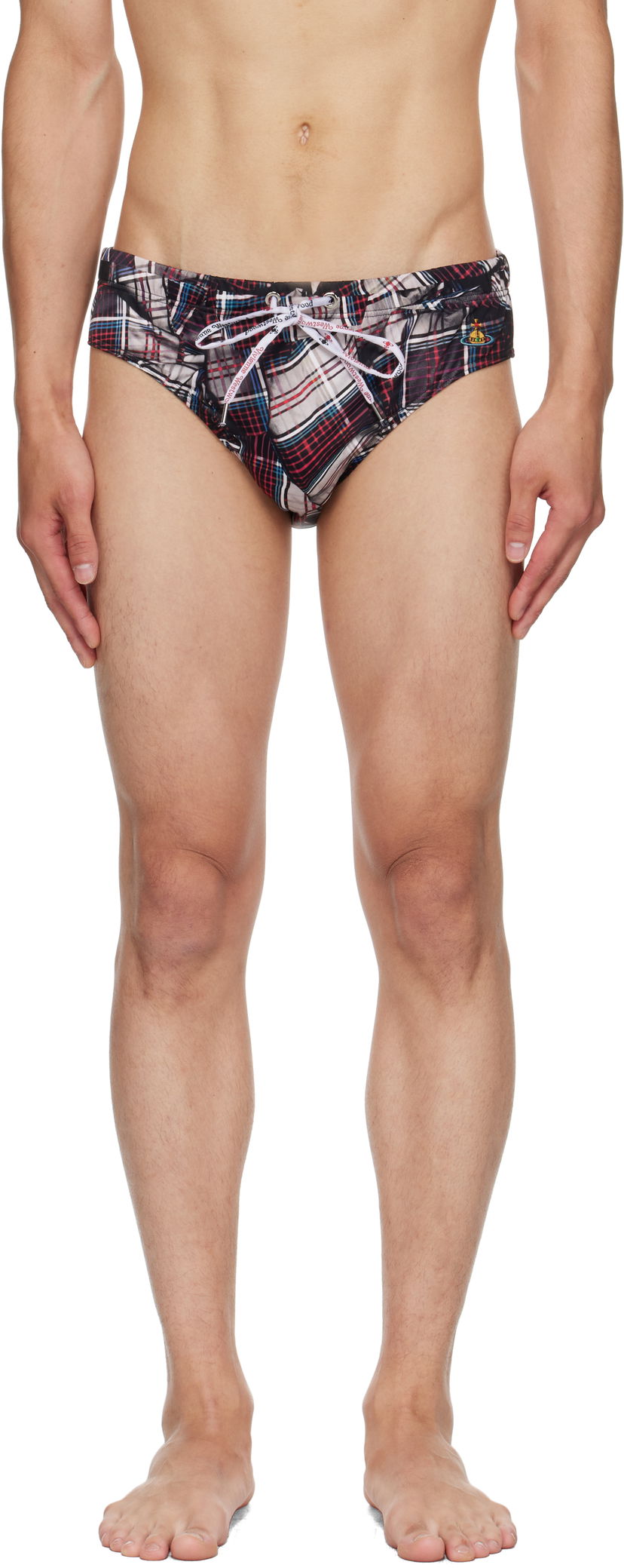 Kopalke Vivienne Westwood Vivienne Westwood Draped Tartan Swim Briefs Večbarvna | 81010006-J0099-
