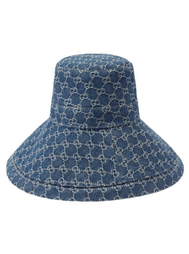 Klobuk Gucci GG Canvas Wide Brim Hat Mornarica | 631958 3HAAH 4900