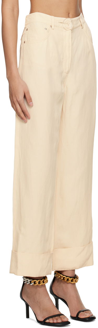 Hlače Stella McCartney Button Trousers Bež | 640049STA49, 1