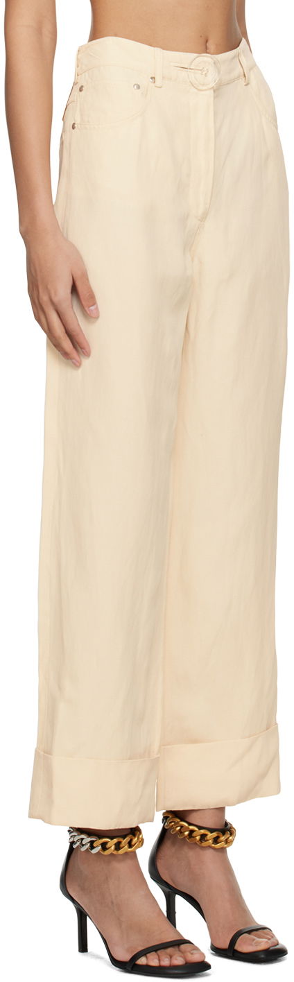 Hlače Stella McCartney Button Trousers Bež | 640049STA49, 1