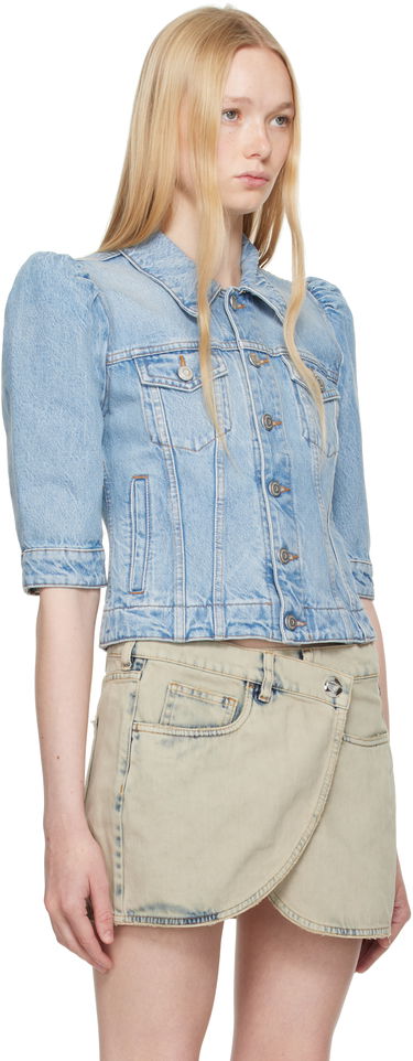 Jakna Coperni Coperni Slim-Fit Cropped Denim Jacket Modra | COPBL30F2020, 1