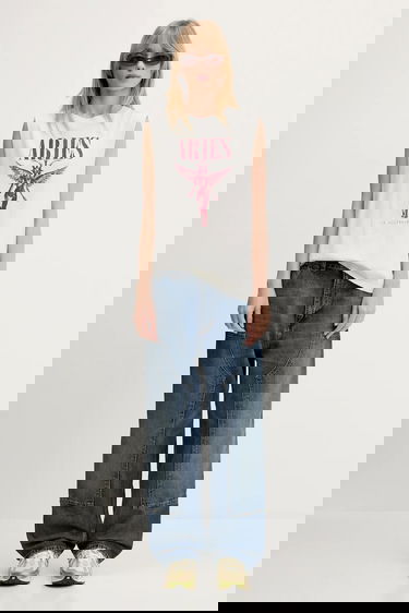 Majica Aries Aries Destroyed 69 SS Graphic T-Shirt Bela | AR6006903, 9