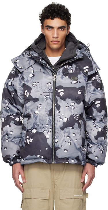 Puhovka AAPE by A Bathing Ape AAPE by A Bathing Ape Aape 29.5 Main Camo Down Jacket Siva | AAPDNM7666XXNBKG, 0