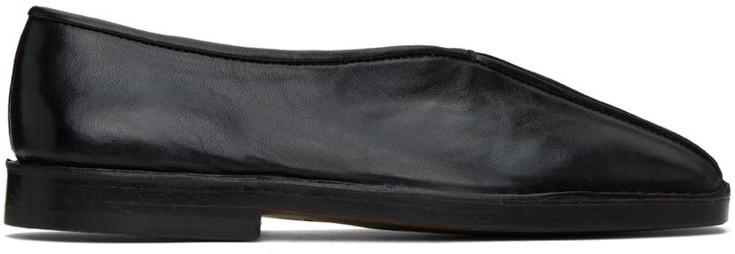 Superge in čevlji LEMAIRE LEMAIRE Flat Piped Slippers Črna | FO0006 LL0023