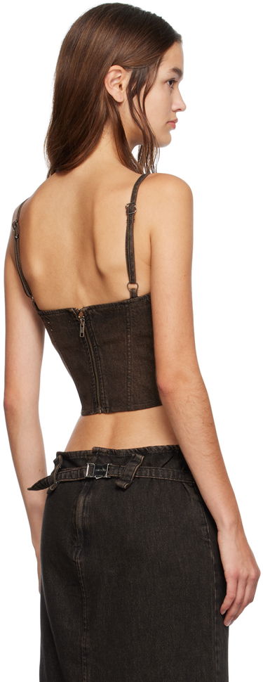 Majica brez rokavov Miaou Miaou Kiko Denim Tank Top Črna | 7075SD4BLK, 2