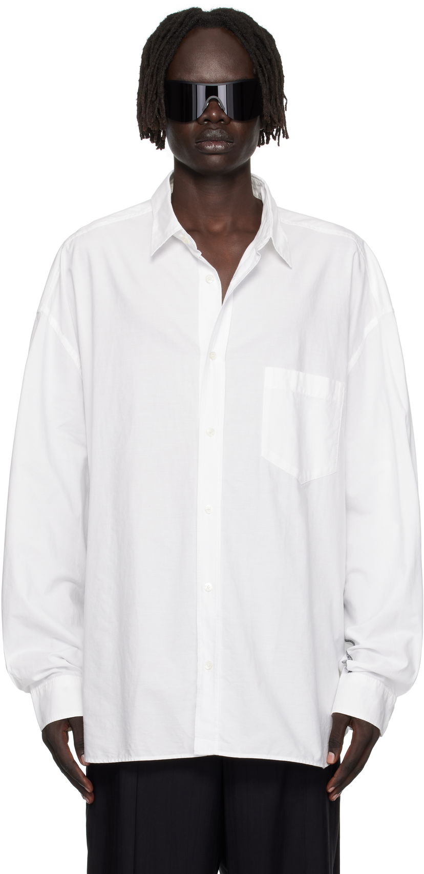 Srajce Acne Studios Acne Studios Button-Up Shirt Bela | BB0643-