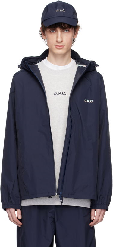 Vetrovka A.P.C. A.P.C. ASICS Edition Meadow Hooded Jacket Mornarica | PSAKM-M32001, 0