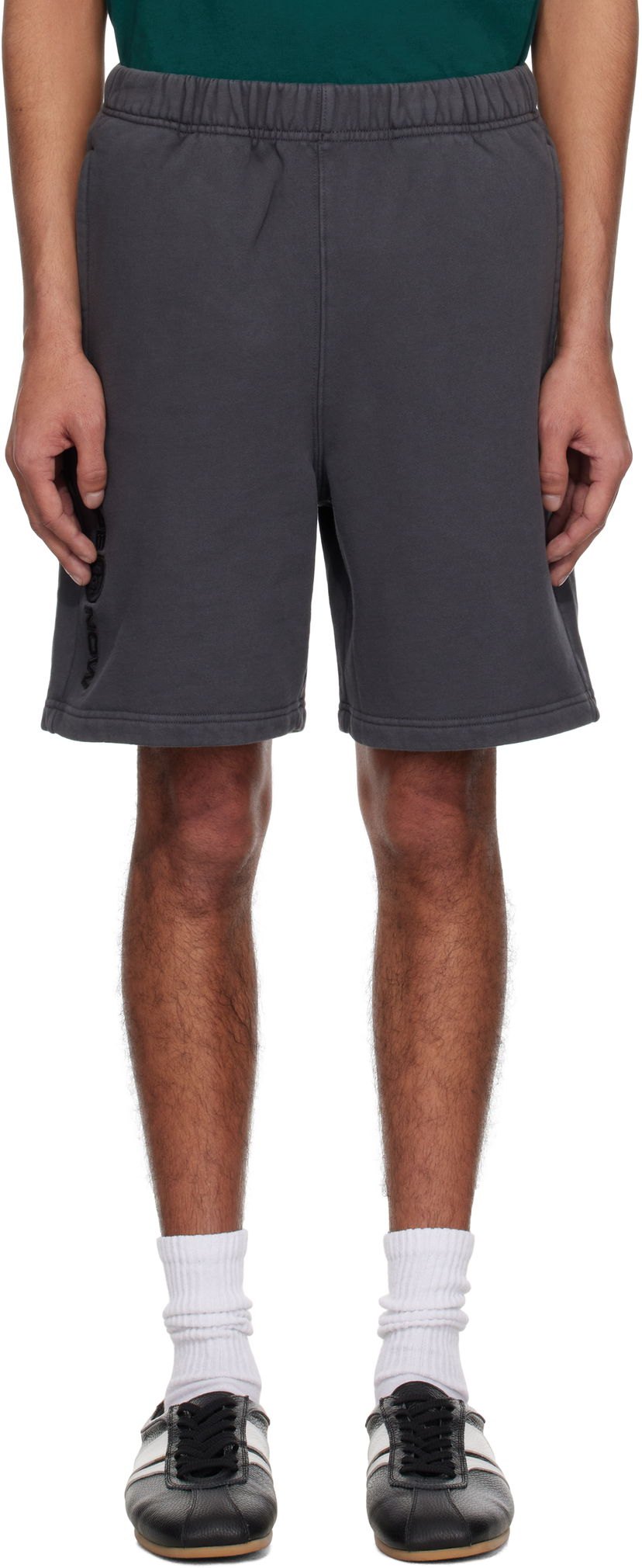 Kratke hlače AAPE by A Bathing Ape AAPE by A Bathing Ape 'AAPE Now' Sweat Shorts Siva | AAPSPMB678XXNBKL