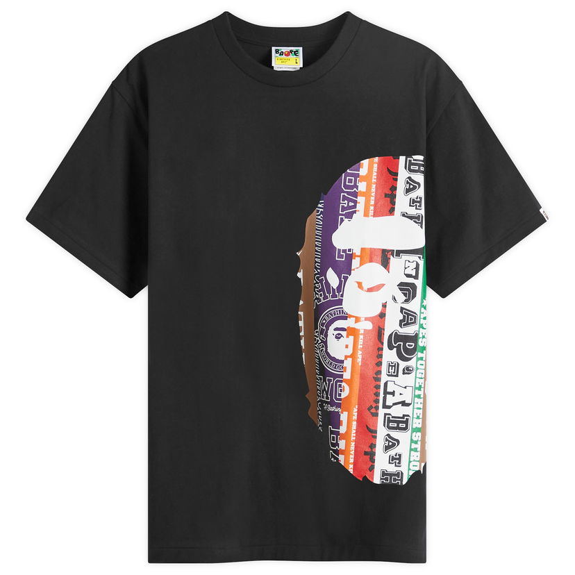 Majica BAPE A Bathing Ape Fans Scarf Side Big Ape Head Črna | 001TEK301043M-BLK