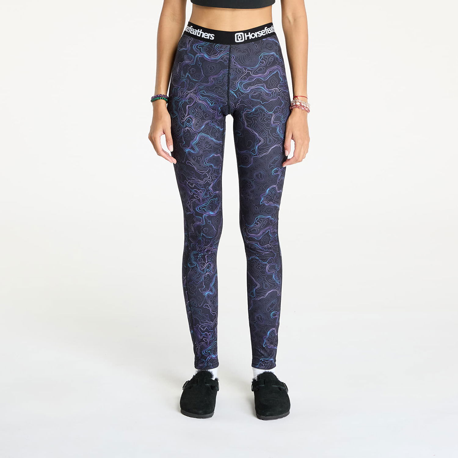 Hlače Horsefeathers Mirra Pants Contour Lines XS Siva | SW670Z, 0