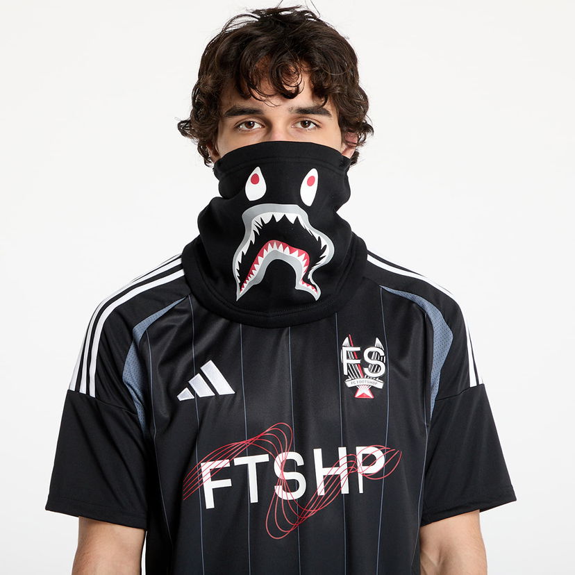 Šala BAPE Shark Motif Neck Warmer Črna | 001GDK801012M BLK