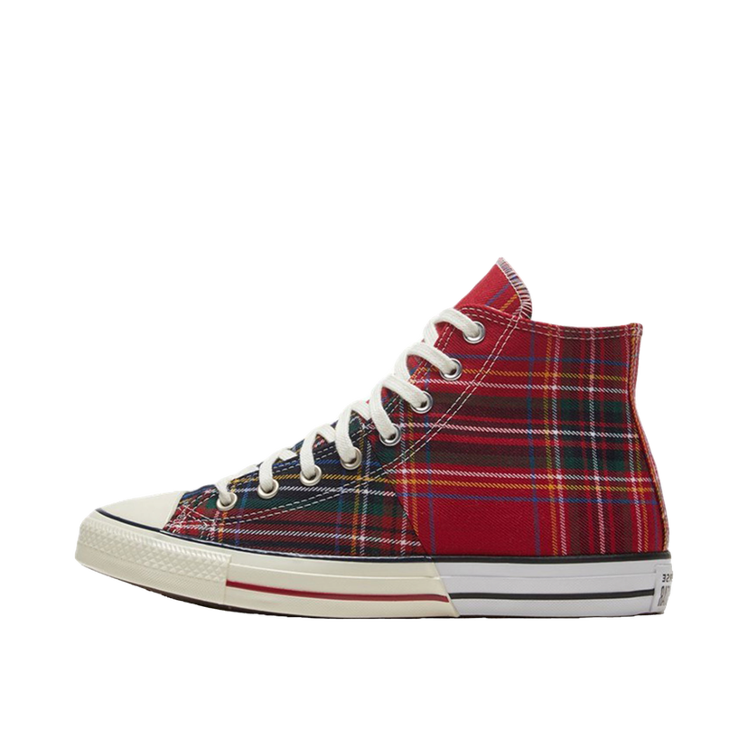 Superge in čevlji Converse Chuck Taylor All Star Hi Tartan Red Green Split Rdeča | 169259C