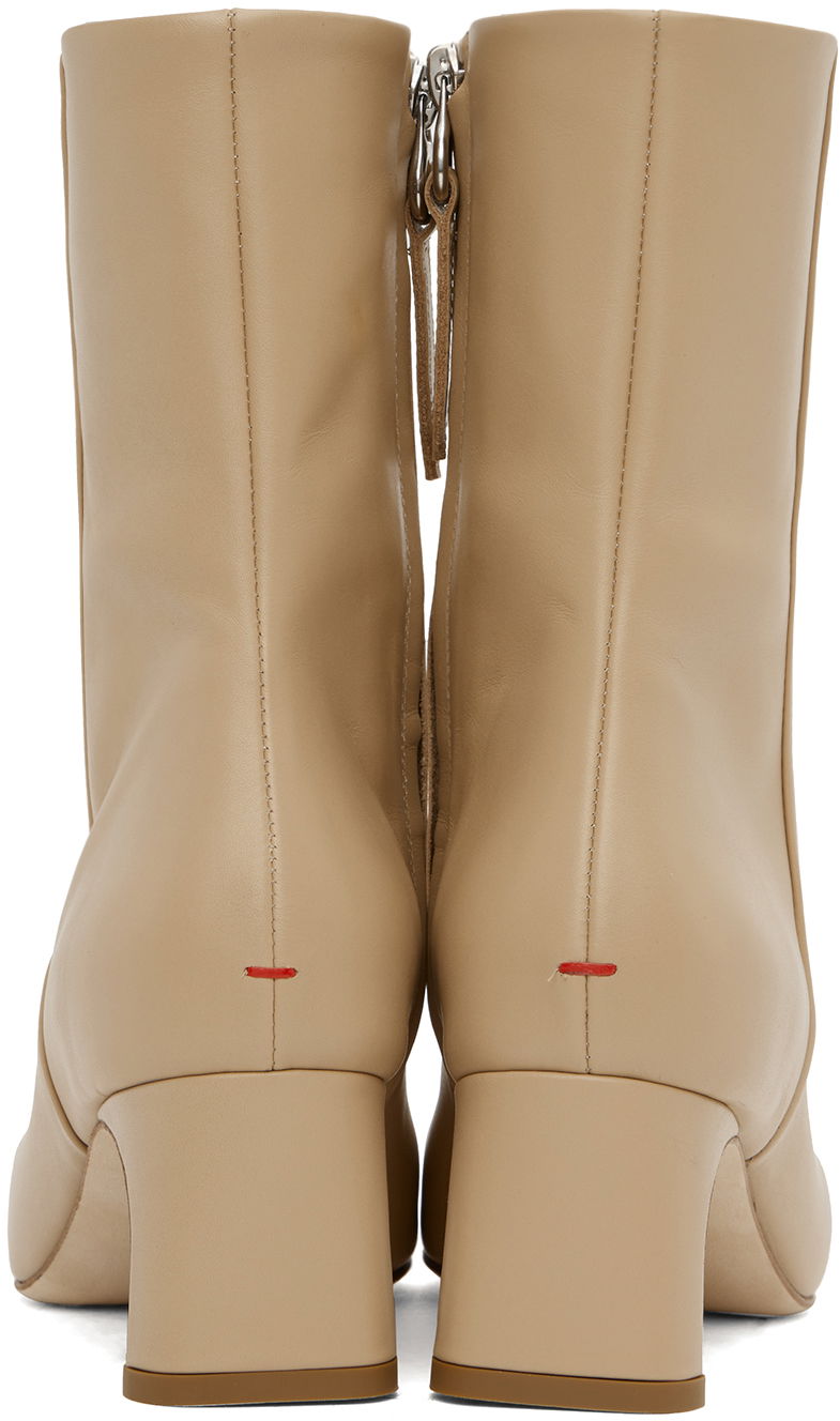 Obleke Aeyde Aeyde Tabitha Ankle Boots Bež | A11-AB-GRDS55TB105-FW24-957-001, 1
