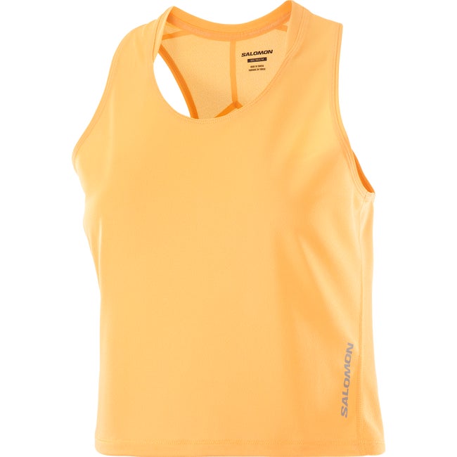 Majica brez rokavov Salomon Aero Lightweight Training Tank Top Oranžna | LC2695600, 1