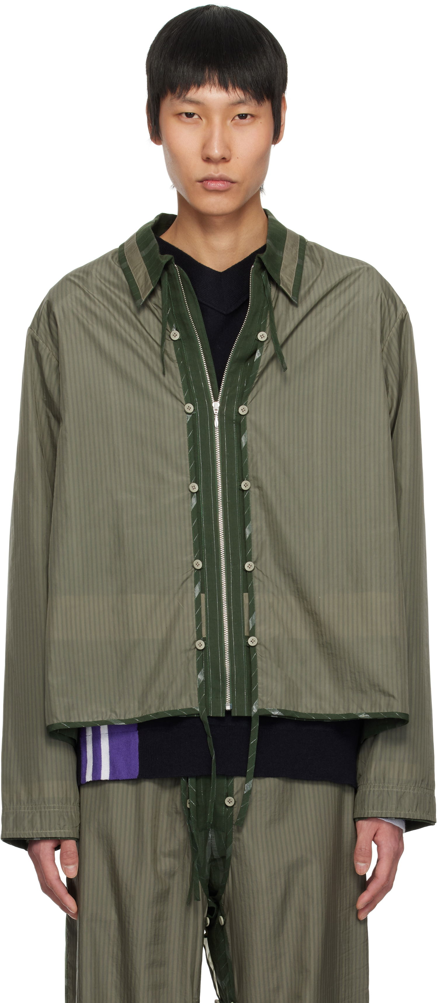 Srajce Craig Green Craig Green Layered Shell Jacket Zelena | CGSS25CWOSHI54, 0