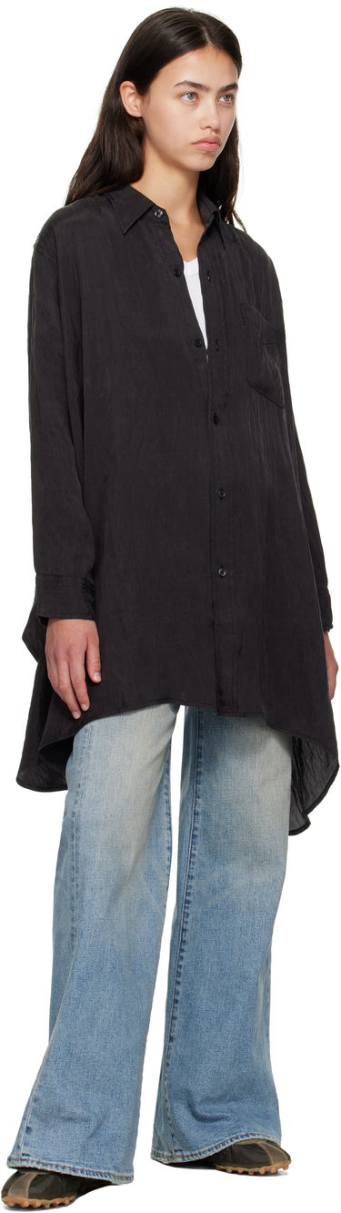 Srajce R13 R13 Draped Front Shirt Črna | R13WR416-R510A, 3