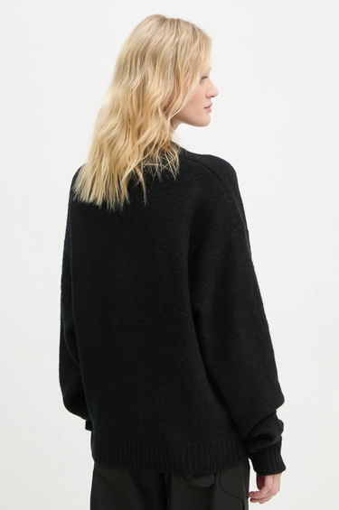 Pleteni pulover HELIOT EMIL Lightweight Wool Sweater Črna | AW24.M.07.067.BLK01, 5