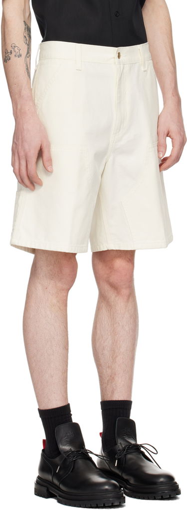 Kratke hlače Carhartt WIP Double Knee Shorts Bela | I033118, 1